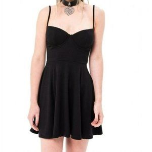 Kikiriki Classic Sleeveless A-Line Mini Dress Black Size Medium NWT